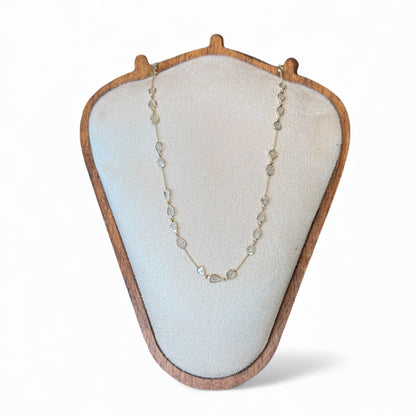 found. Diamond Slice-By-The-Yard Random Design Necklace