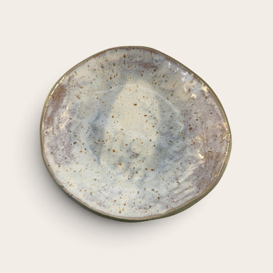 ap pottery hand built green reclaimed clay plate