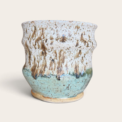 ap pottery speckled & patina vessel