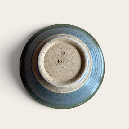 ap pottery large blue/green serving bowl