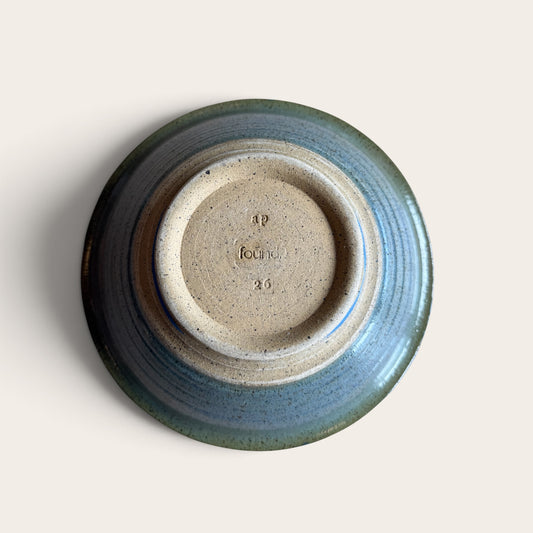 ap pottery large blue/green serving bowl