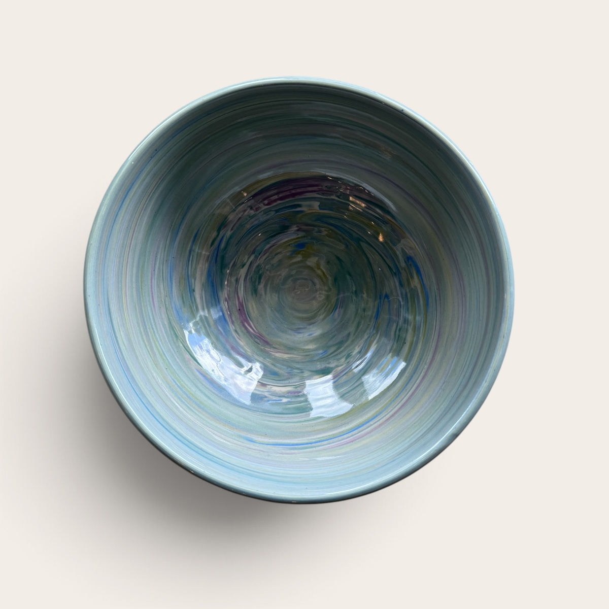 ap pottery marbled porcelain bowl