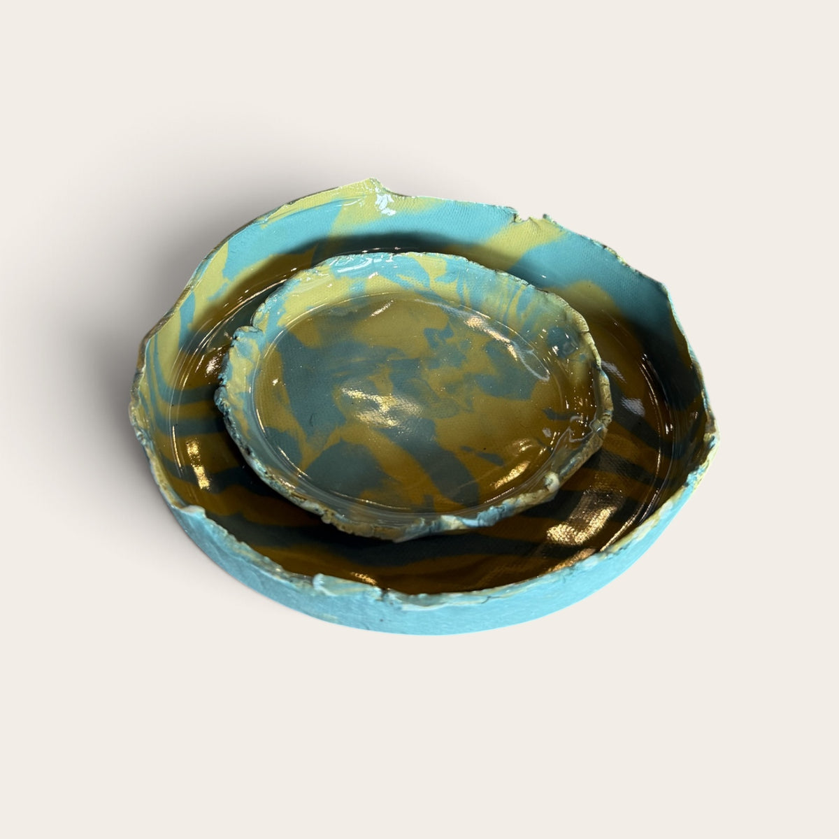 ap pottery hand built porcelain dish