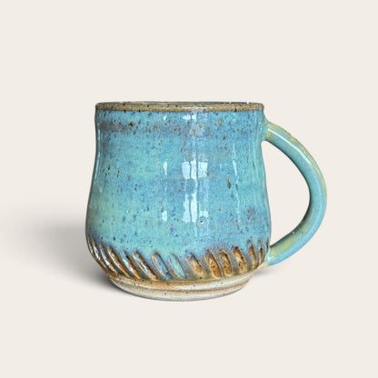 ap pottery turquoise mugs