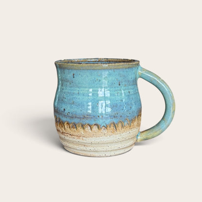 ap pottery turquoise mugs