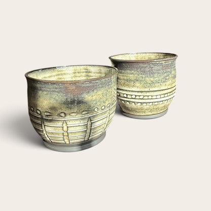 ap pottery carved vessel