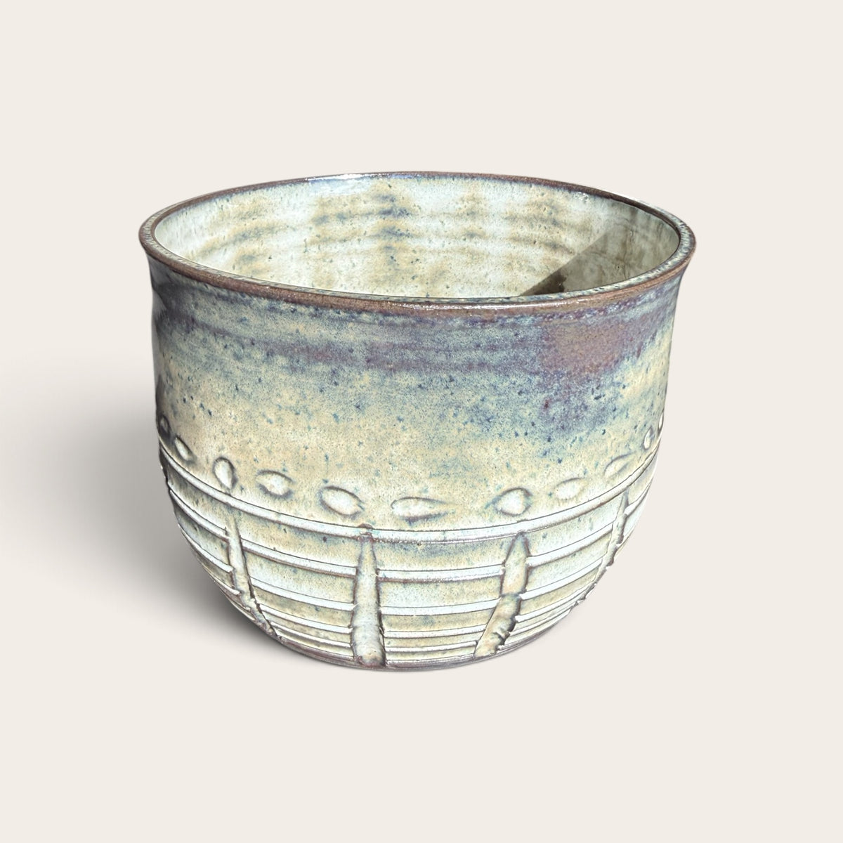 ap pottery carved vessel
