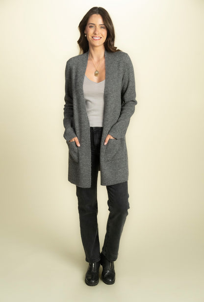 Reversible Swing Cardigan – Baby Alpaca, Two-Tone