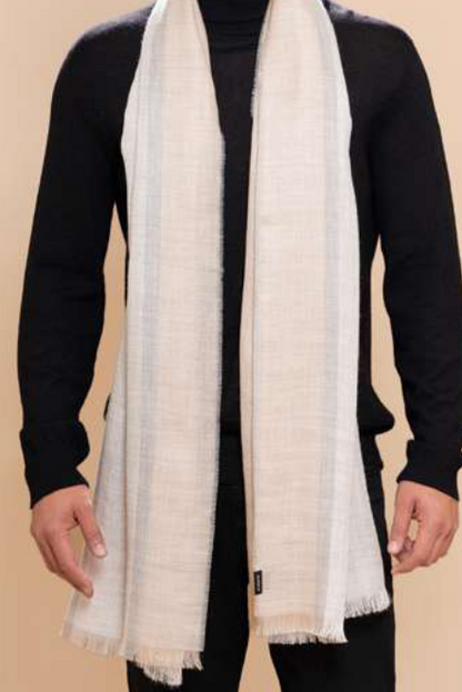 Baby Alpaca and Silk Undyed Shawl