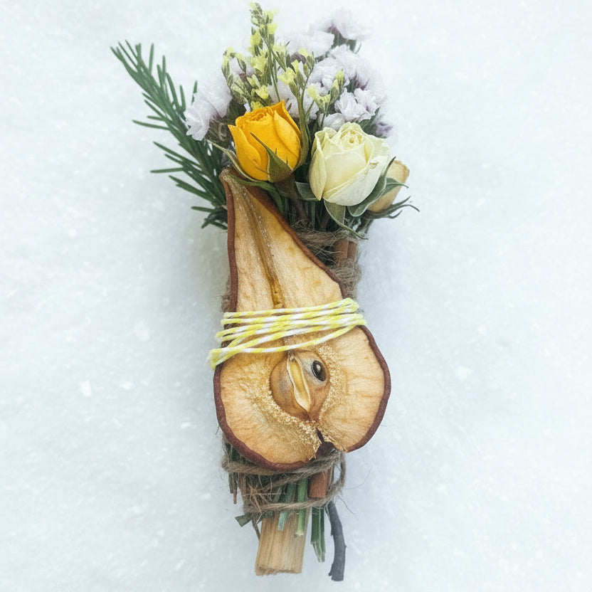 Pear, Palo Santo, Juniper, and Cinnamon Smudge Stick