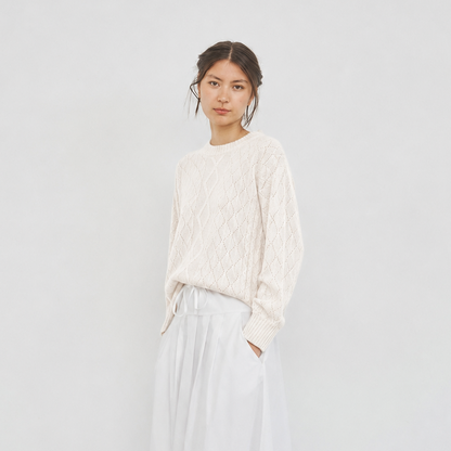 Christine Cashmere Cable Sweater