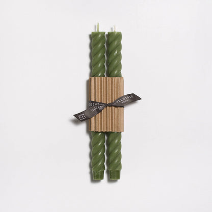 Hand Poured 10" Rope Taper Candles