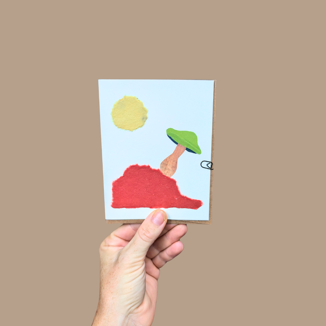 Hnadmade Mushroom Greeting Cards (Blank Inside)