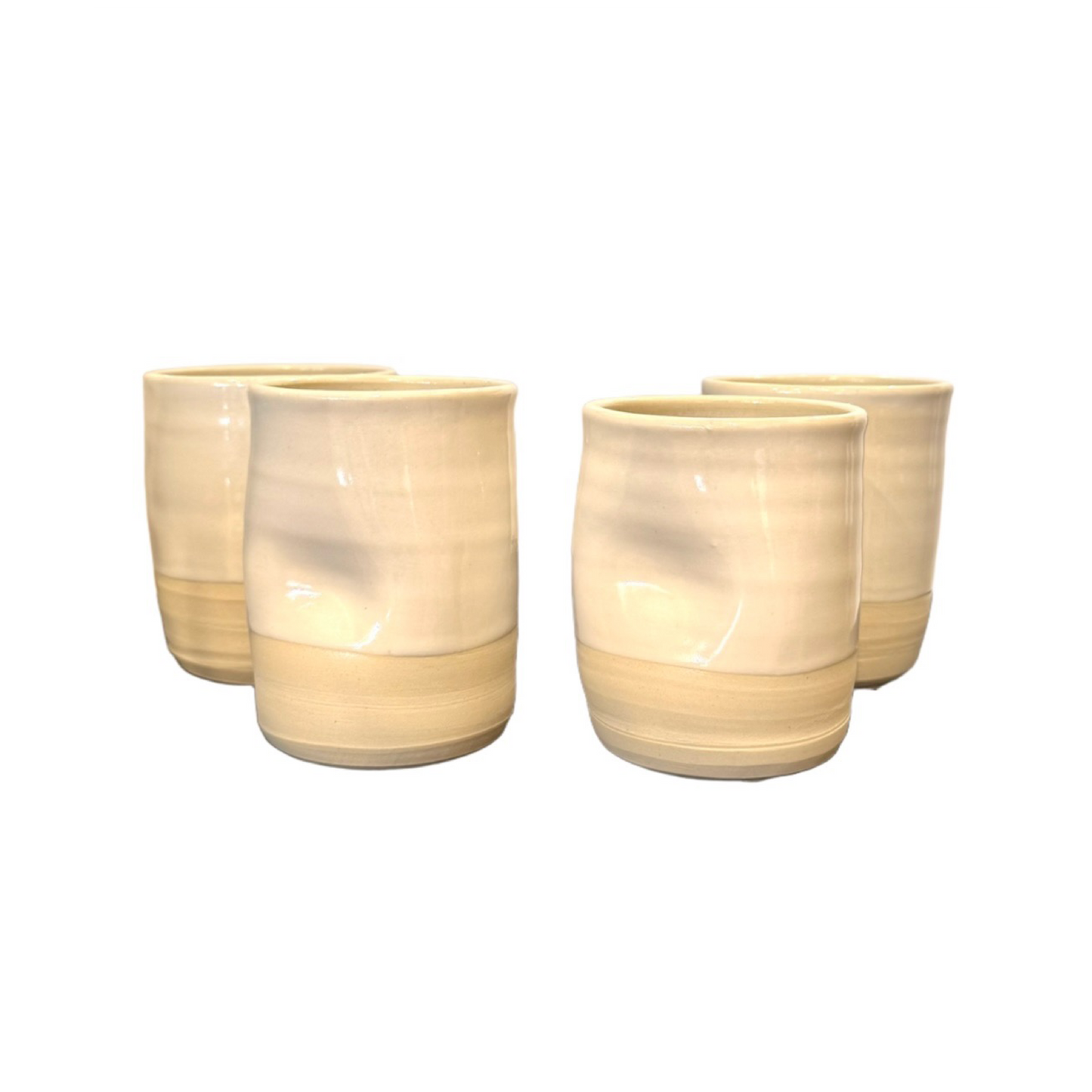 ap pottery - white thumb cup