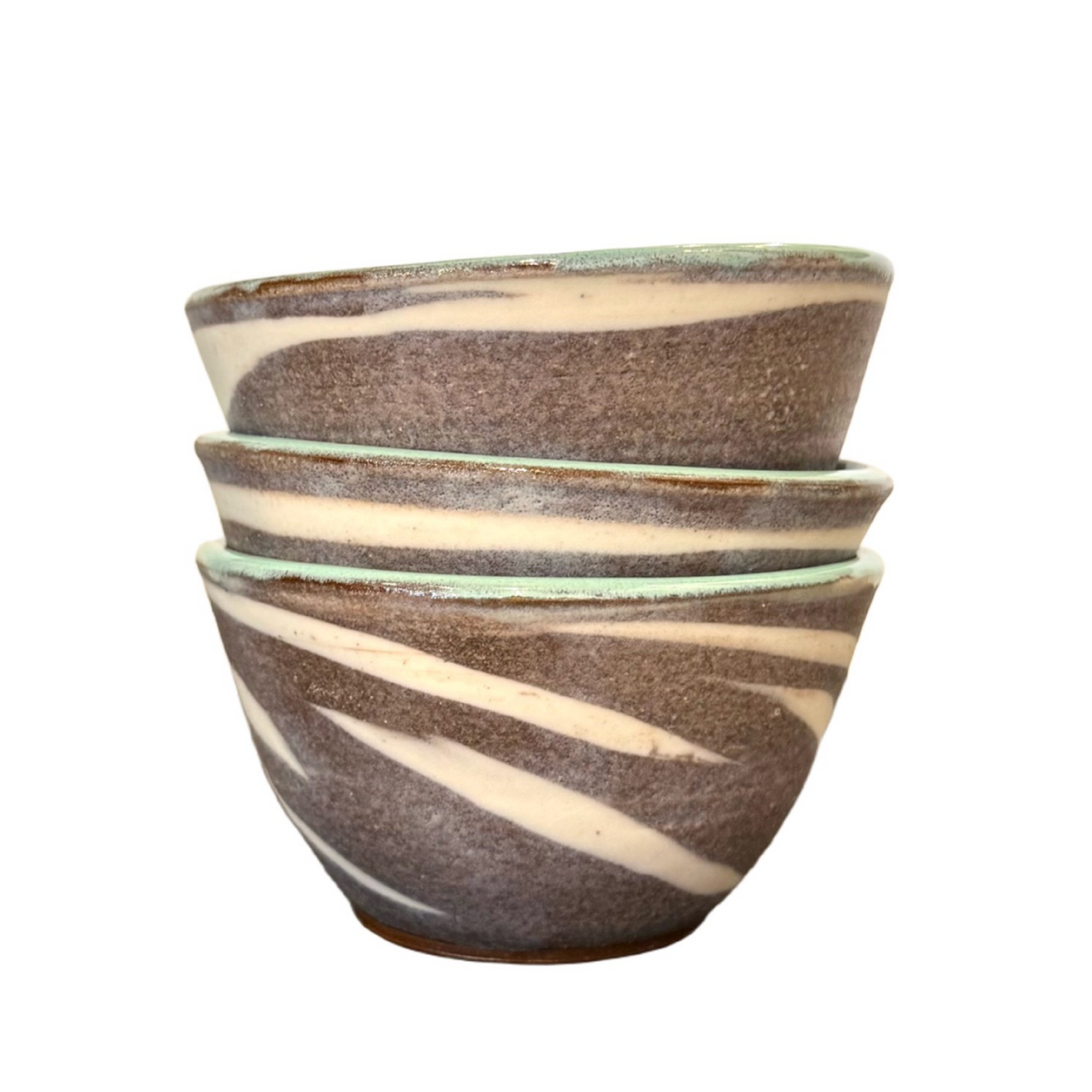 ap pottery marbeled clay & patina bowl