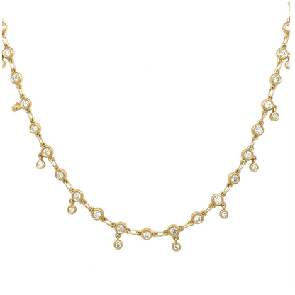 found. Dripping Diamond by the Yard Necklace