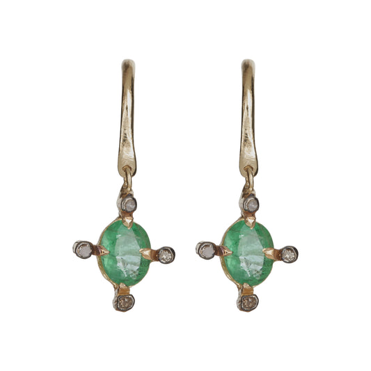 Emerald Stargaze Earrings