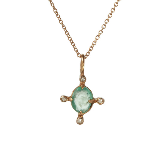 Emerald Stargaze Pendant Necklace