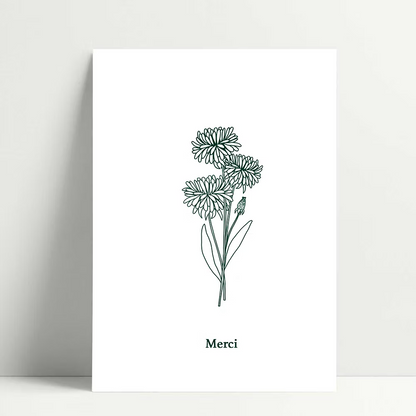 Screen Print Postcard with Envelope