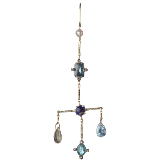 Mediterranean Hue Chandelier Earring (Single)
