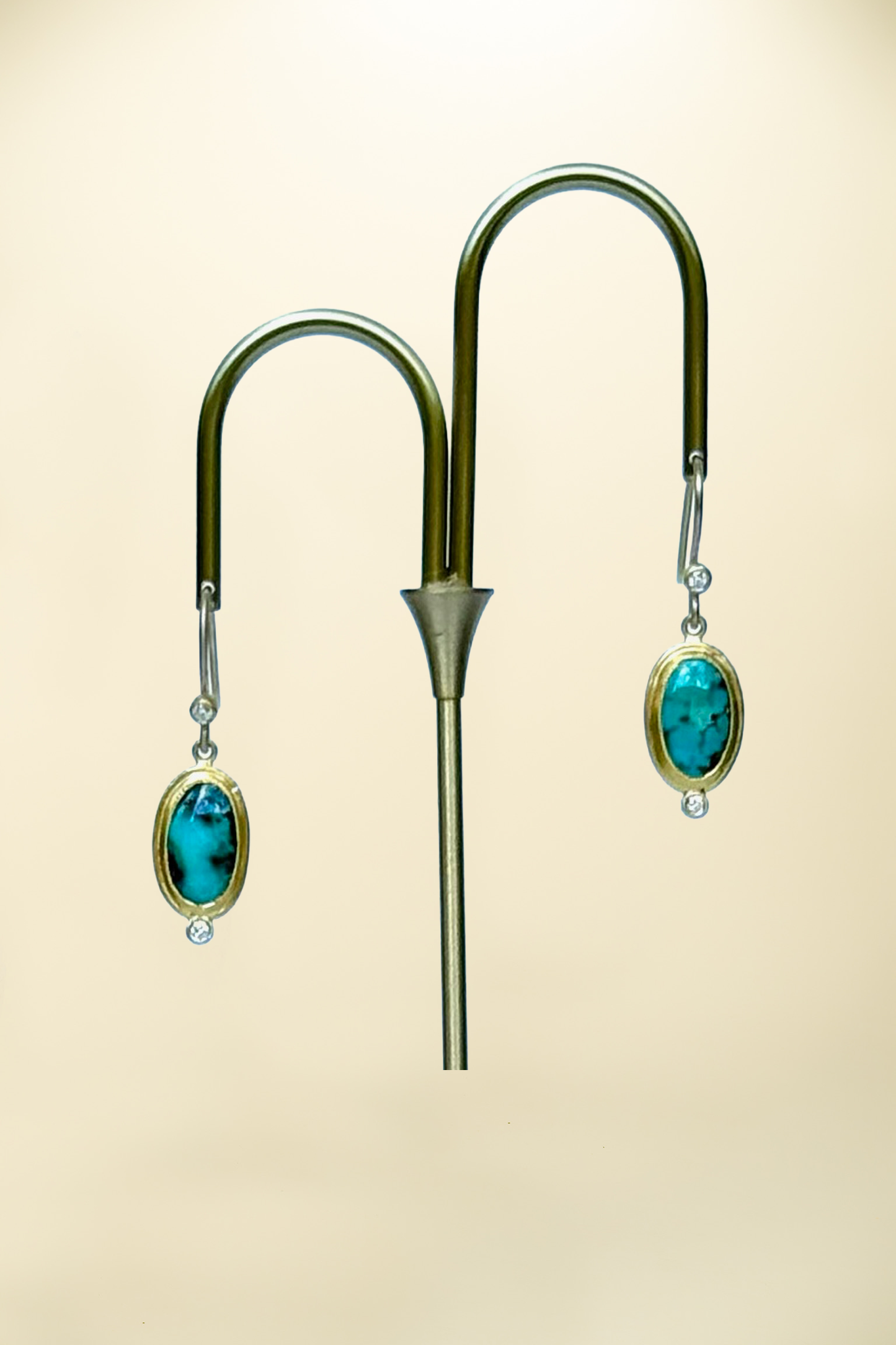 Turquoise Diamond Earrings